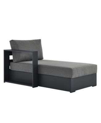 Tahoe Outdoor Patio Powder-Coated Aluminum Modular Left-Facing Chaise Lounge