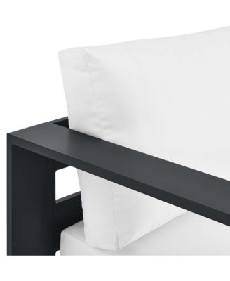 Tahoe Outdoor Patio Powder-Coated Aluminum Modular Left-Facing Chaise Lounge