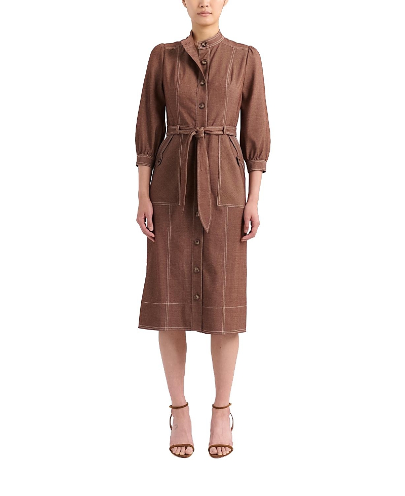 Cartolina Harris Dress In Brown