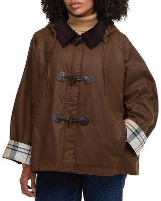 Myra Waxed Hooded Duffle Coat