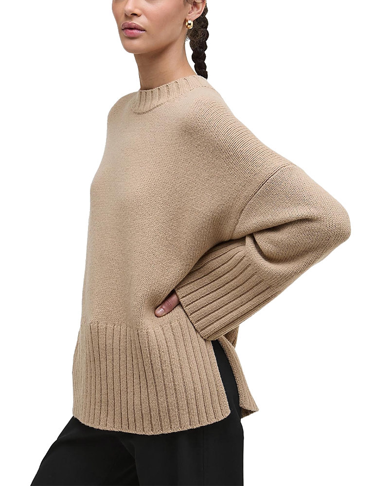 Barbour Sophia Knit Crewneck Sweater In Brown