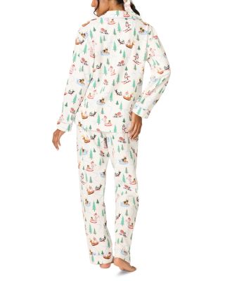 Printed Flannel Pajama Set