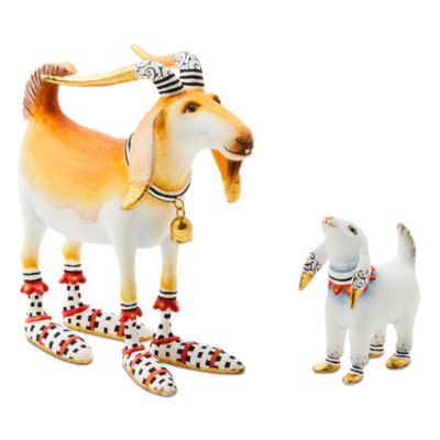 Patience Brewster Nativity Nathan & Noel Goat Figures, Set of 2