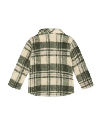 Boys' Sherpa Long Sleeve Zip Front Overshirt - Little Kid, Big Kid