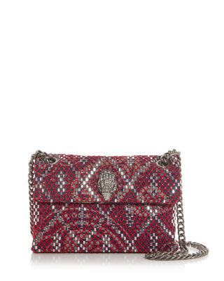 Soft Mini Kensington Woven Embellished Crossbody Bag