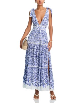 Perla Plunging Neck Dress