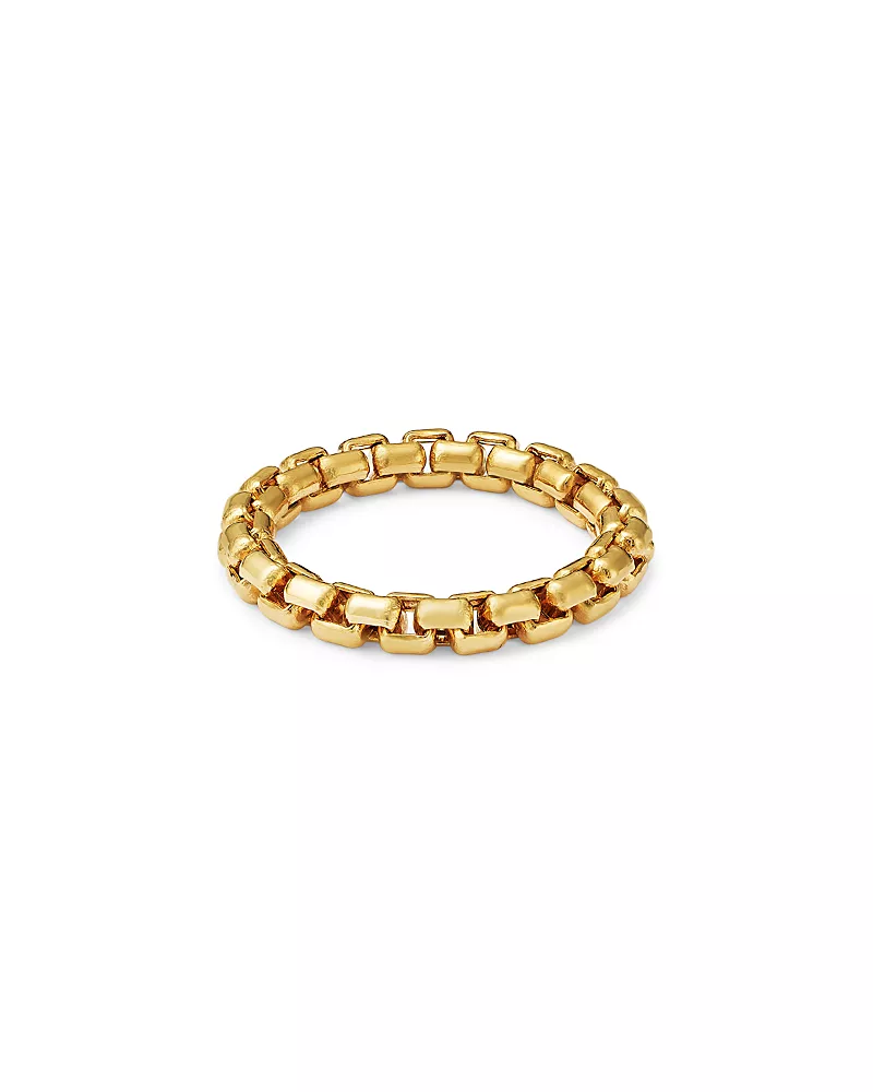 Zoe Chicco 14K Yellow Gold Heavy Metal Large Box Link Soft Chain Ring