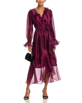 Ruffled Chiffon Dress - Exclusive