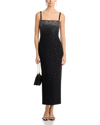 Crystal Embellished Maxi Dress - Exclusive