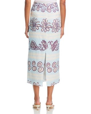 Pavia Mixed Print Skirt