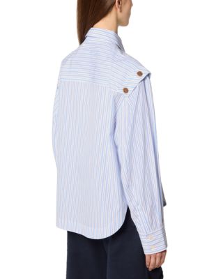 Striped Shirt with Snap Buttons