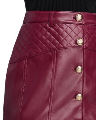  Brooke Faux Leather Jacket & Skirt 