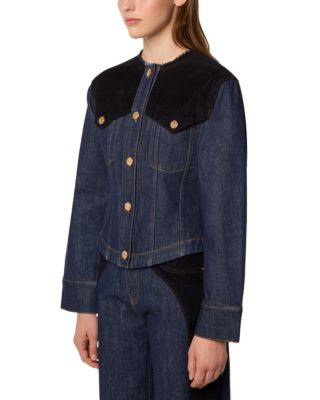 Vanto Denim Velvet Trim Jacket