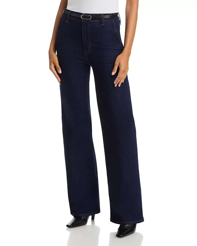 Frame The Straight High Rise Trouser Jean in Rinse