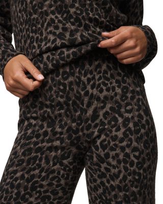Leopard Sweater Knit Pants