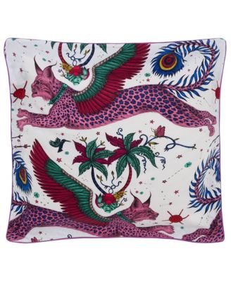 Lynx Navy Print 2-Piece Sham Set, European