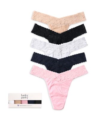 Hanky Panky - Original Rise Thongs, Set of 5