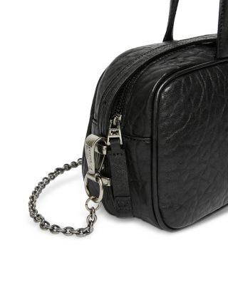 Weekend Accesori 2 Tundra Black Leather Handbag