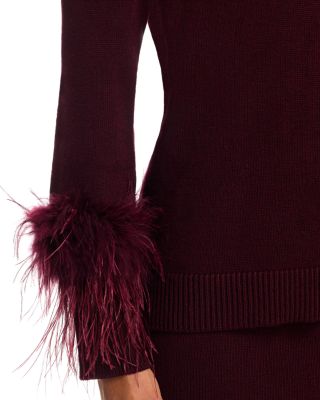 Bethany Feather Trim Sweater
