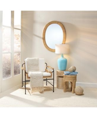 Aloha Rattan Oval Mirror