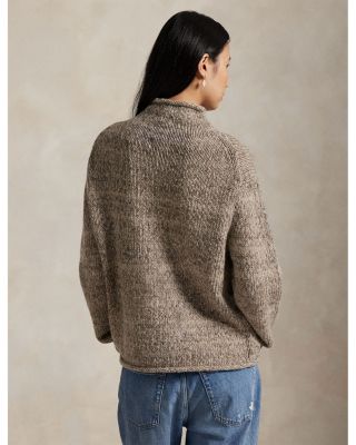 Flag Wool Blend Turtleneck Sweater