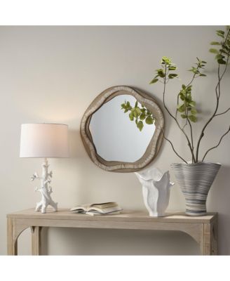 River Organic Rattan Mirror
