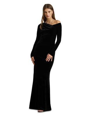 Velvet Asymmetrical Gown