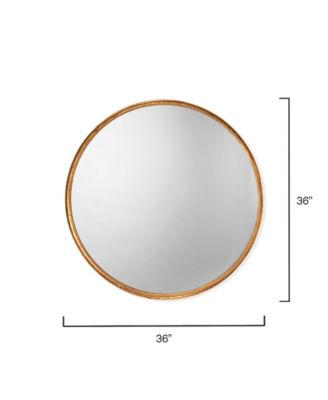 Refined Iron Round Wall Mirror