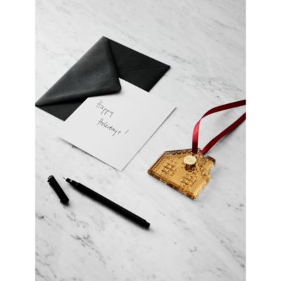 2025 Annual Holiday Ornament 21K Gold Gingerbread House