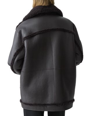Cocoon Reversible Shearling Coat