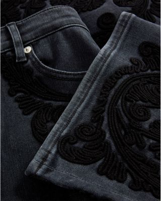 Crosbie High Rise Wide Leg Jeans in Washed Onyx