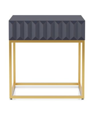 Lamon 23-inch Metal Frame 1-Drawer End Table