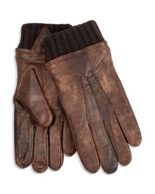 Burnished Leather Flight Gloves
