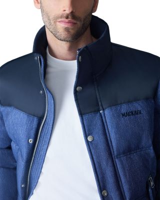 Everett Denim Quilted Down Jacket