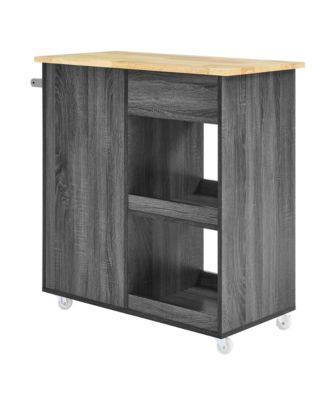 Culinary Kitchen Cart with Towel Bar