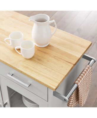 Culinary Kitchen Cart with Towel Bar