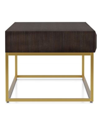 Wisha 48" Metal Frame 2-Drawer Coffee Table