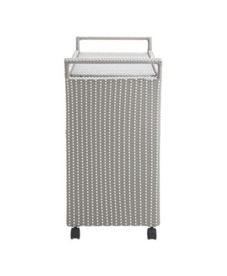 Phelps Aluminum 3-Open Shelf Patio Serving Cart