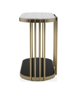 Athens 42" Steel Frame 1-Shelf Sofa Table