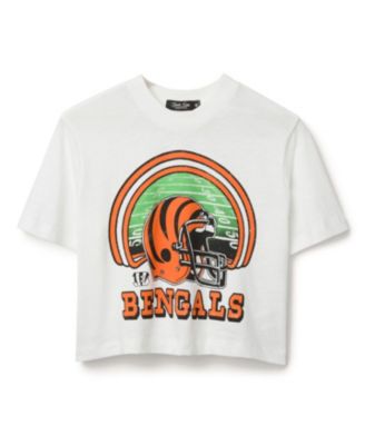 Women's NFL Cincinnati Bengals Game Time Mock Neck Crop Tee