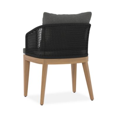 Capri Dining Armchair, Natural & Gracebay Gray