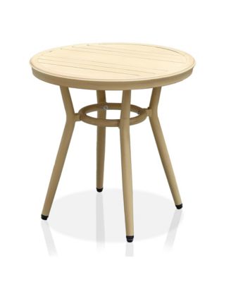 Meri Aluminum Patio Round Side Table