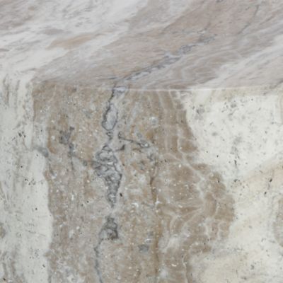 Brie End Table, Marble Look