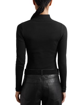 Polly Ribbed Funnel Neck Top