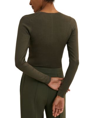 Maeve Silk Blend Long Sleeve Top