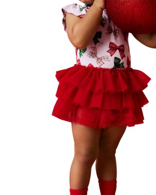 Girls' Christabel Ruffled Tulle Tiered Bodysuit Dress - Baby