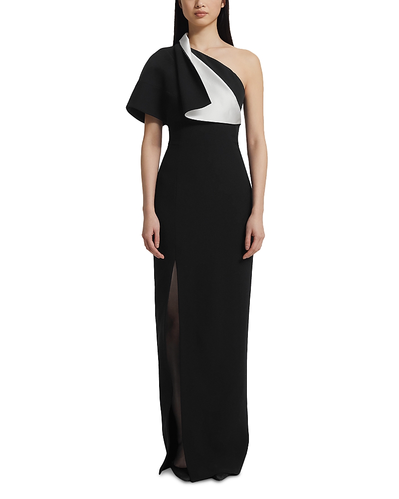 Safiyaa Yume Asymmetrical Dress In Black