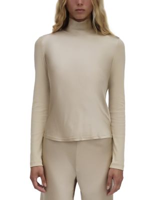Bias Turtleneck Top