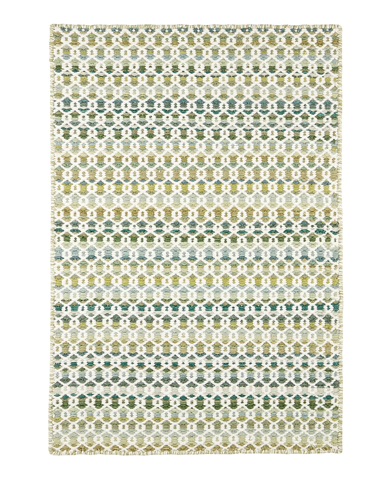 Dash & Albert By Annie Selke Dash Albert By Annie Selke Poppy Da2025 Area Rug, 5'0x8'0 In Green