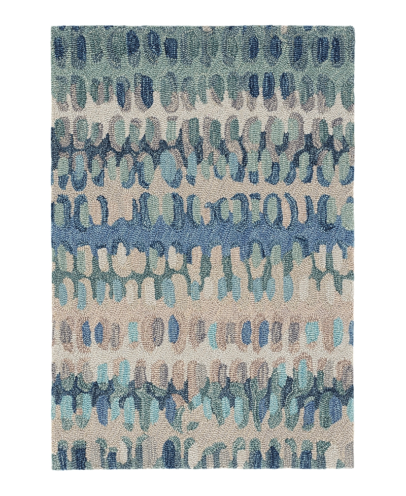 Dash & Albert By Annie Selke Dash Albert By Annie Selke Paint Chip Wool Da1599 Area Rug, 6'0x9'0 In Blue